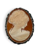 Spilla Mandile 1922 Donna Cammei  in Argento Conchiglia 2MSPCM35.12.26